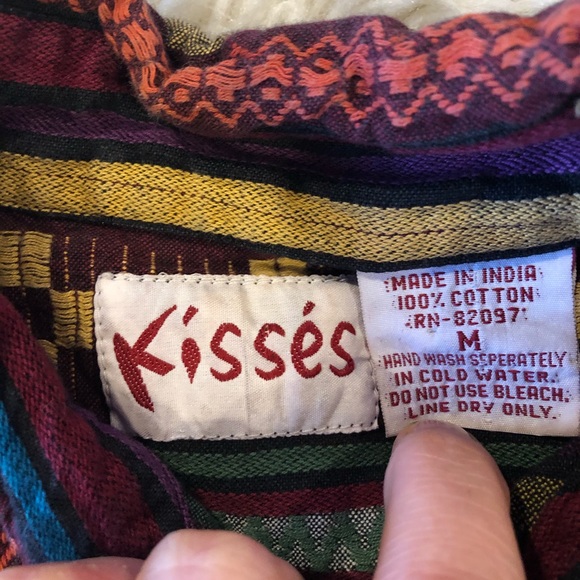 Vintage | Western Aztec Boho Button Down Shirt - Picture 4 of 5